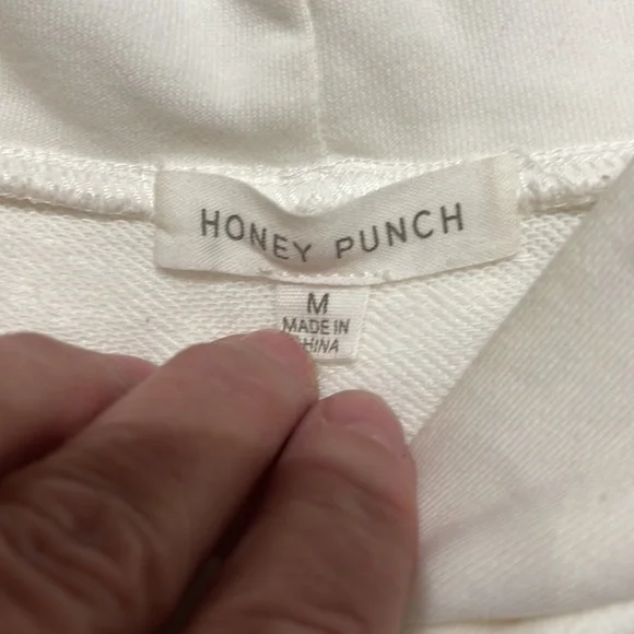 Honey Punch Cropped Sweatshirt Hoodie - Picture 5 of 5
